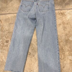 Levi's Ribcage Straight Light Blue Jeans